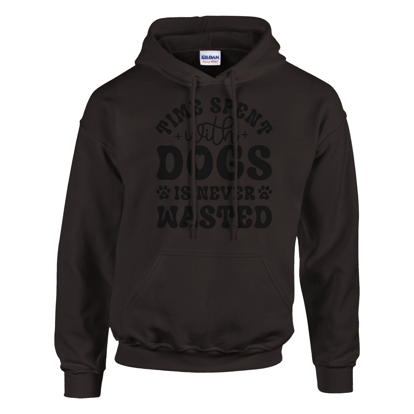 Time spent with dogs is never wasted Pullover Hoodie