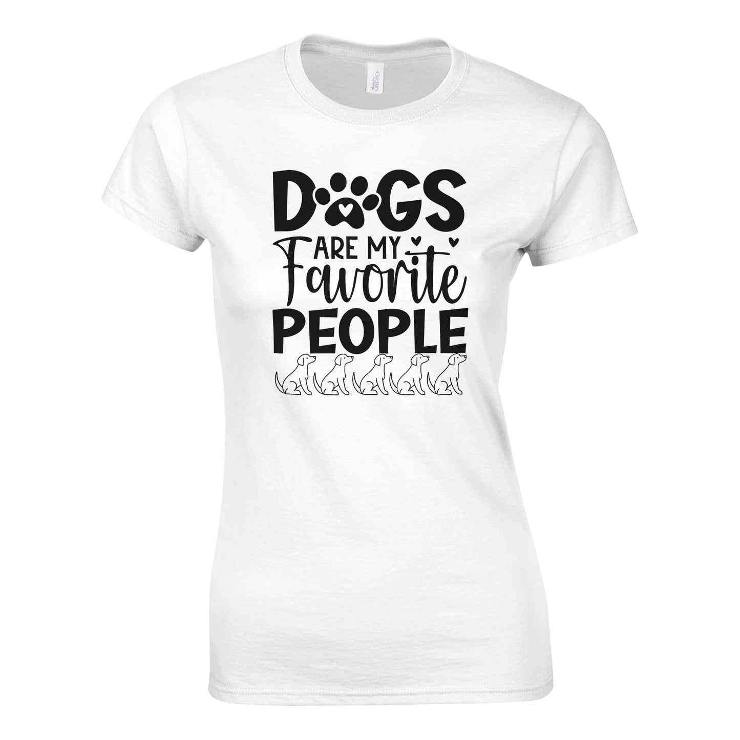 Dogs are my favorite people Crewneck T-Shirt