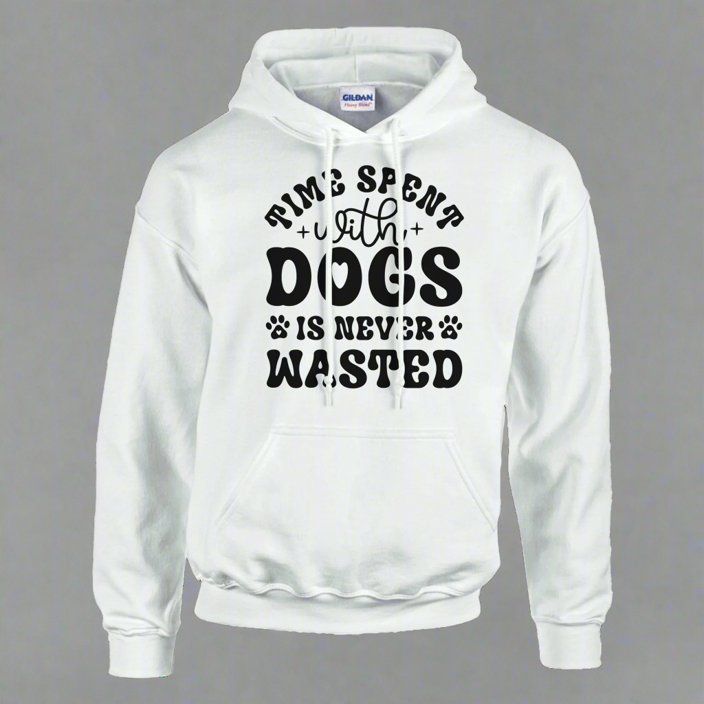 Time spent with dogs is never wasted Pullover Hoodie
