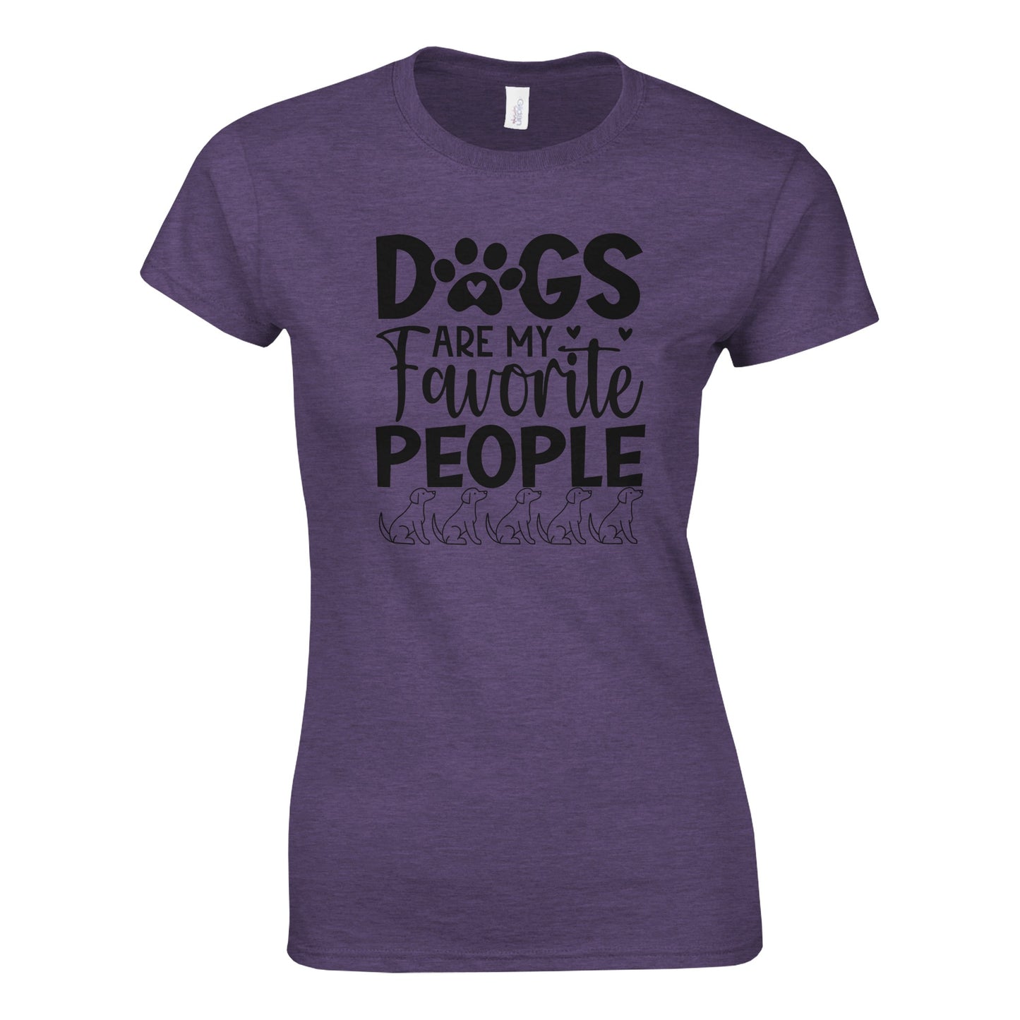 Dogs are my favorite people Crewneck T-Shirt
