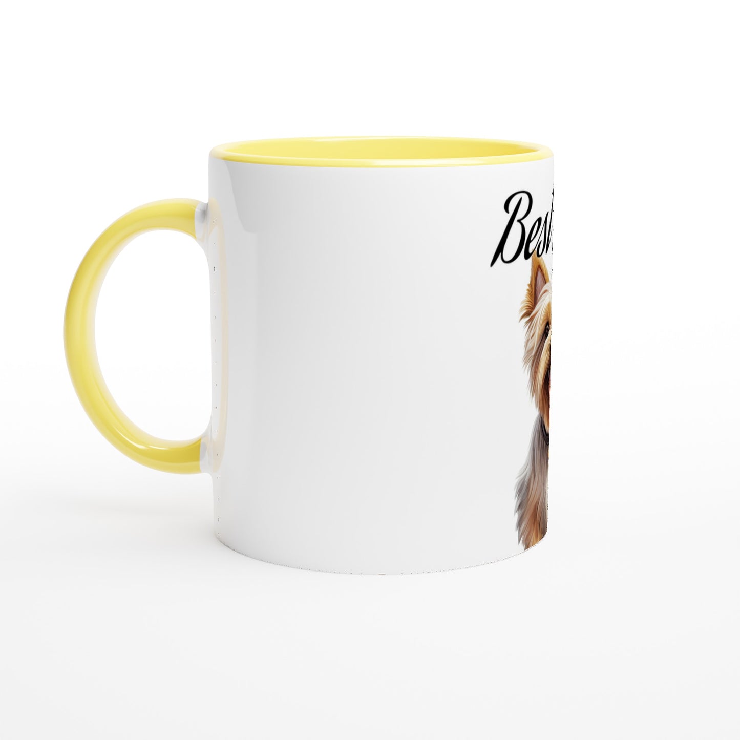 Best (dog breed) Mom Ever- (Customize)-11 oz Mug- Colored Rim