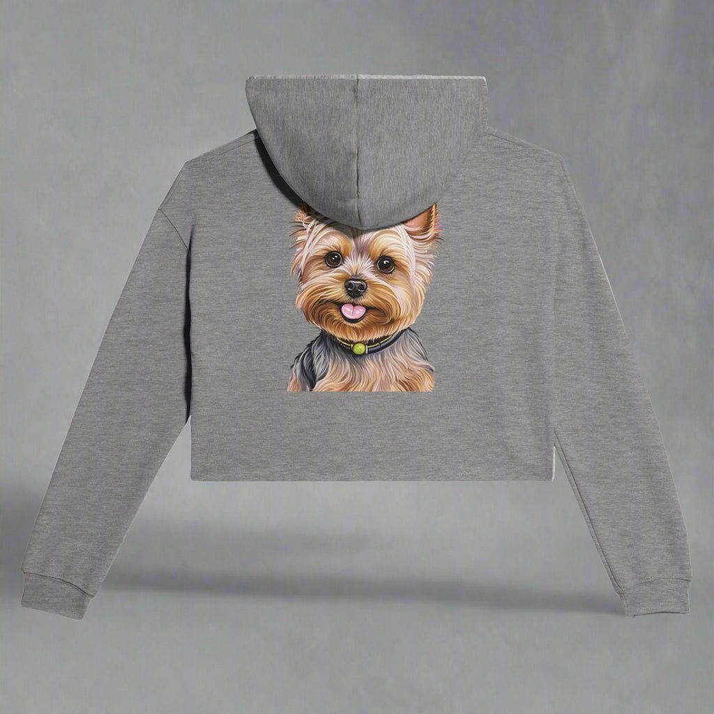 Dog Mom - Women's Cropped Hoodie- Customize