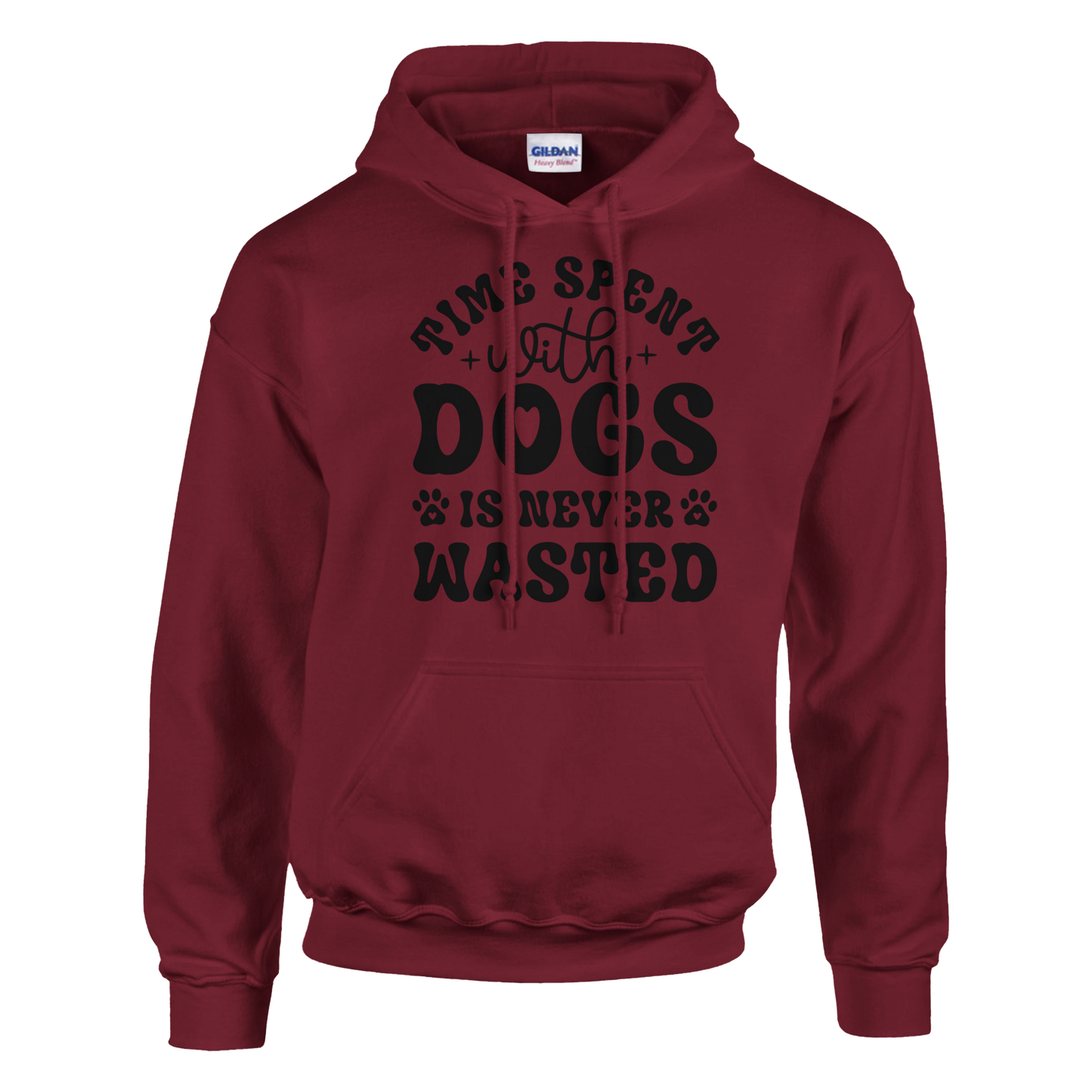 Time spent with dogs is never wasted Pullover Hoodie