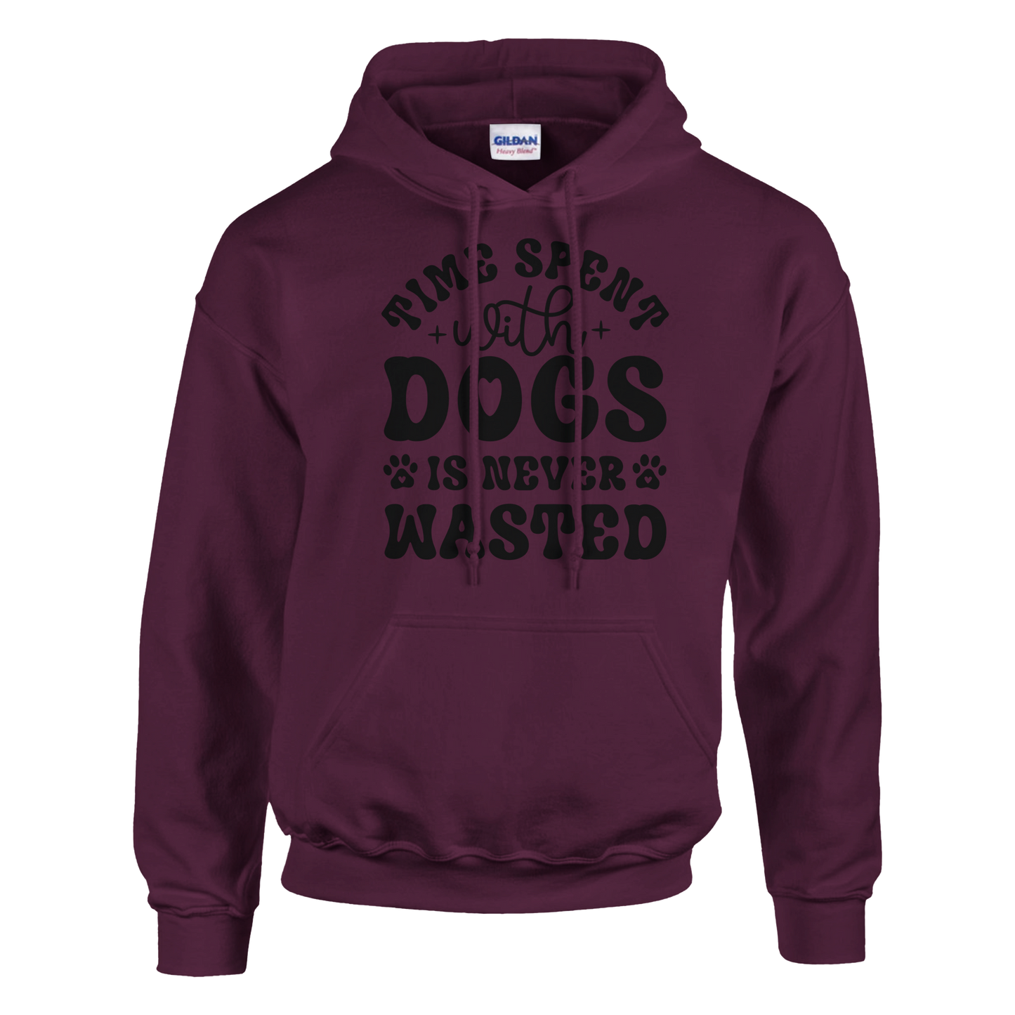 Time spent with dogs is never wasted Pullover Hoodie
