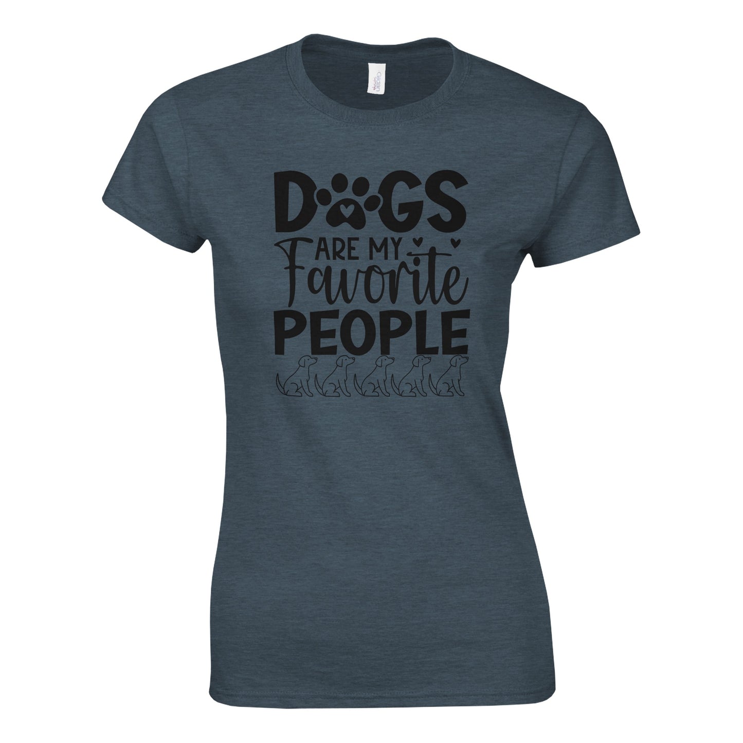 Dogs are my favorite people Crewneck T-Shirt