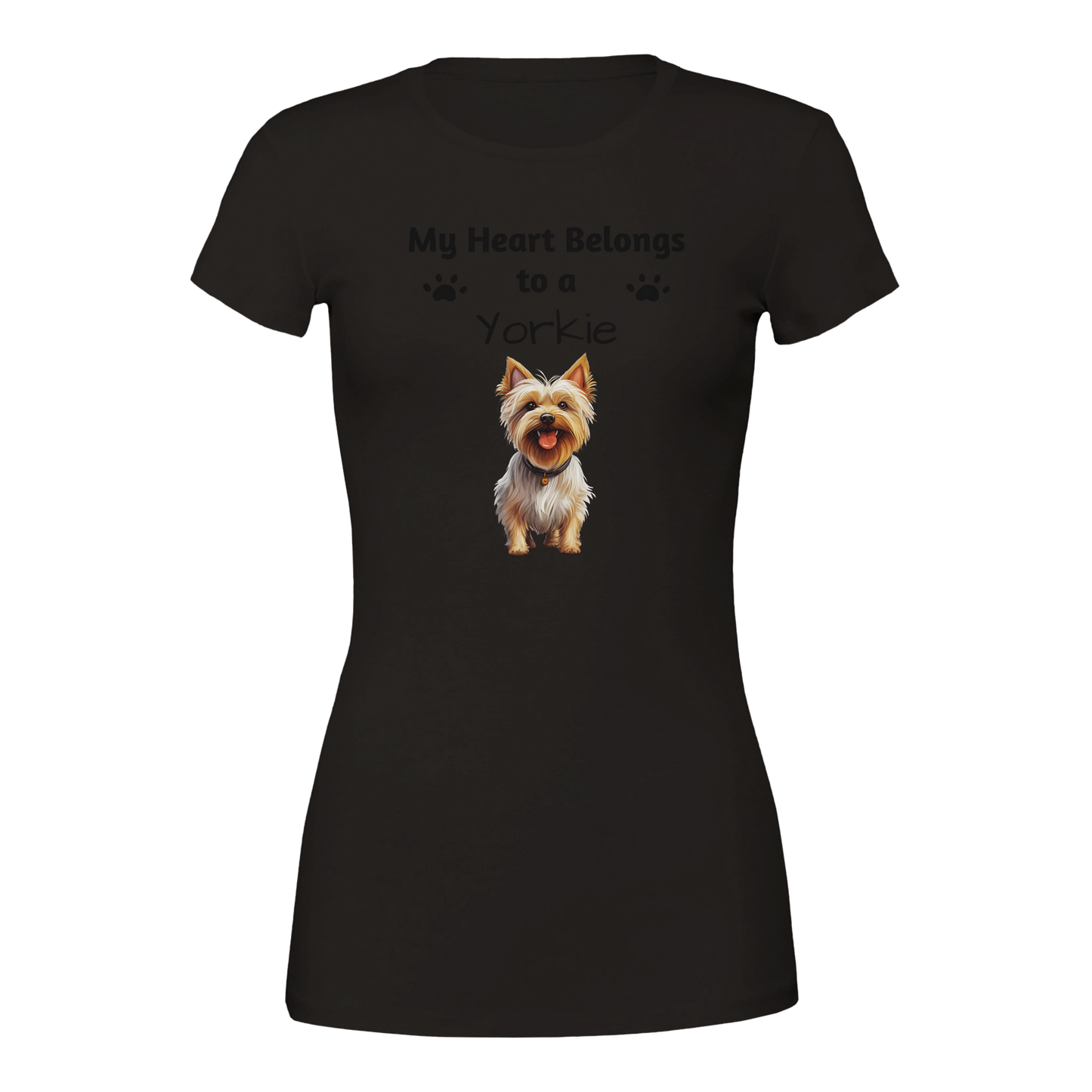 My Heart Belongs to a [Dog Breed] Crewneck T-shirt | Customize
