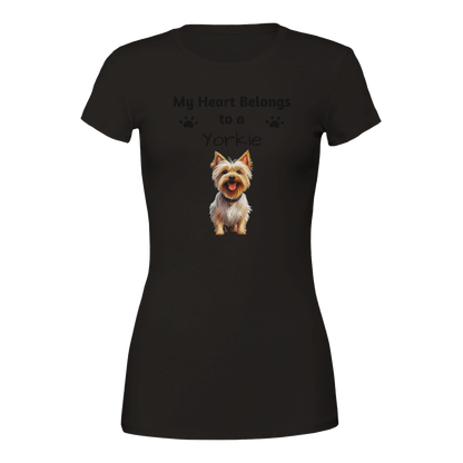 My Heart Belongs to a [Dog Breed] Crewneck T-shirt | Customize