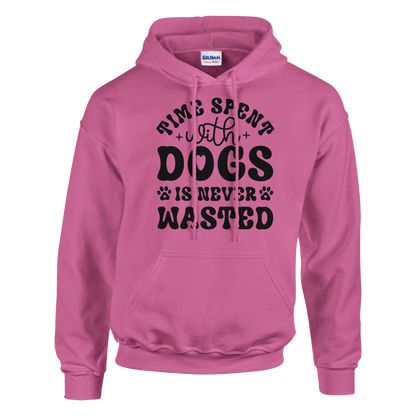 Time spent with dogs is never wasted Pullover Hoodie