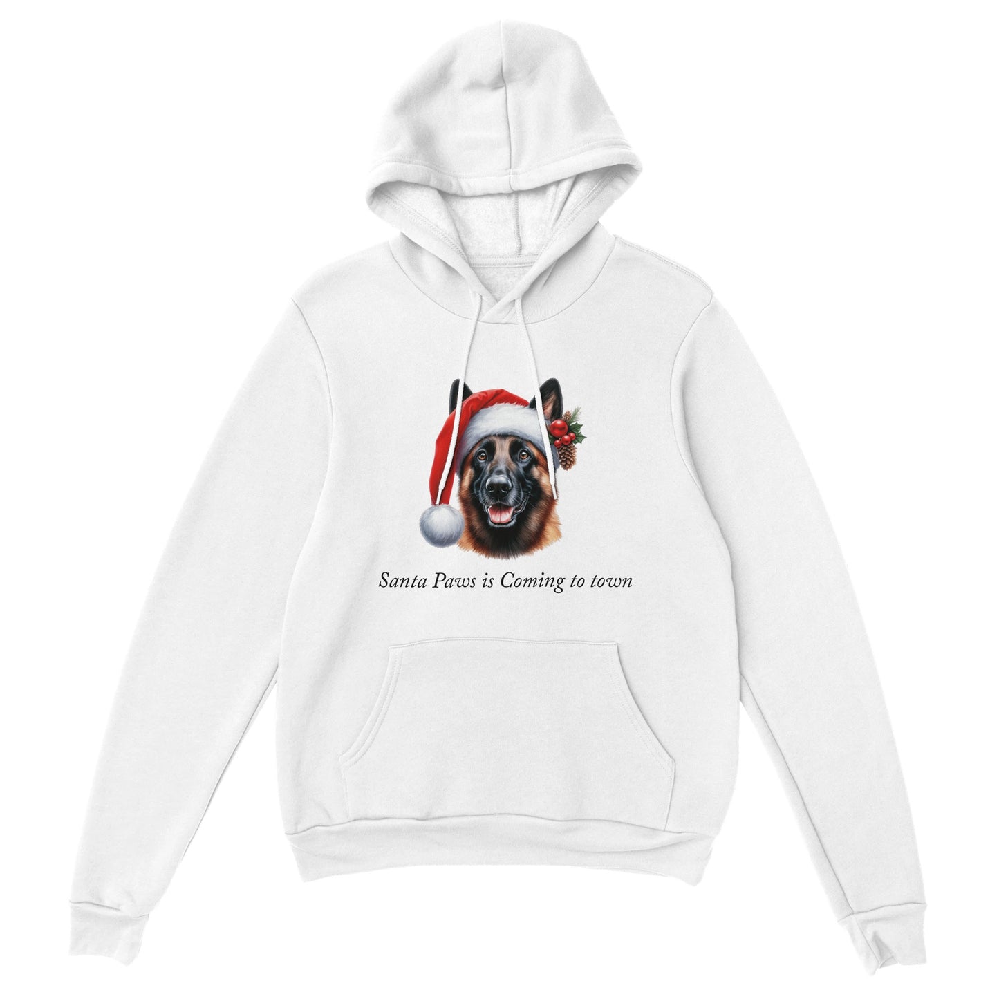 Santa Paws is Coming to Town Hoodie-(Customize)