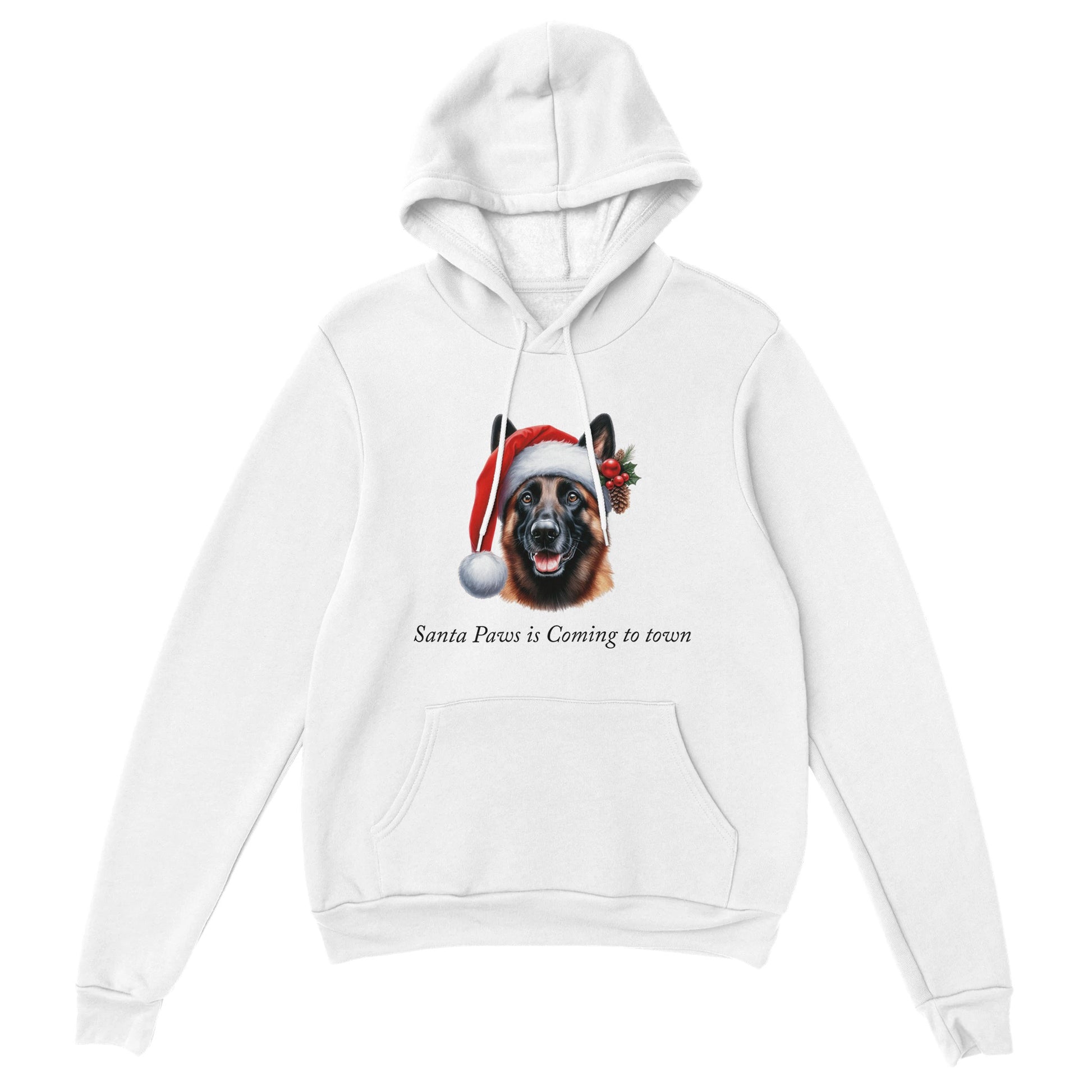 Santa Paws is Coming to Town Hoodie-(Customize)