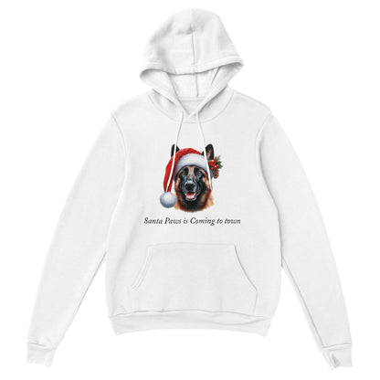 Santa Paws is Coming to Town Hoodie-(Customize)