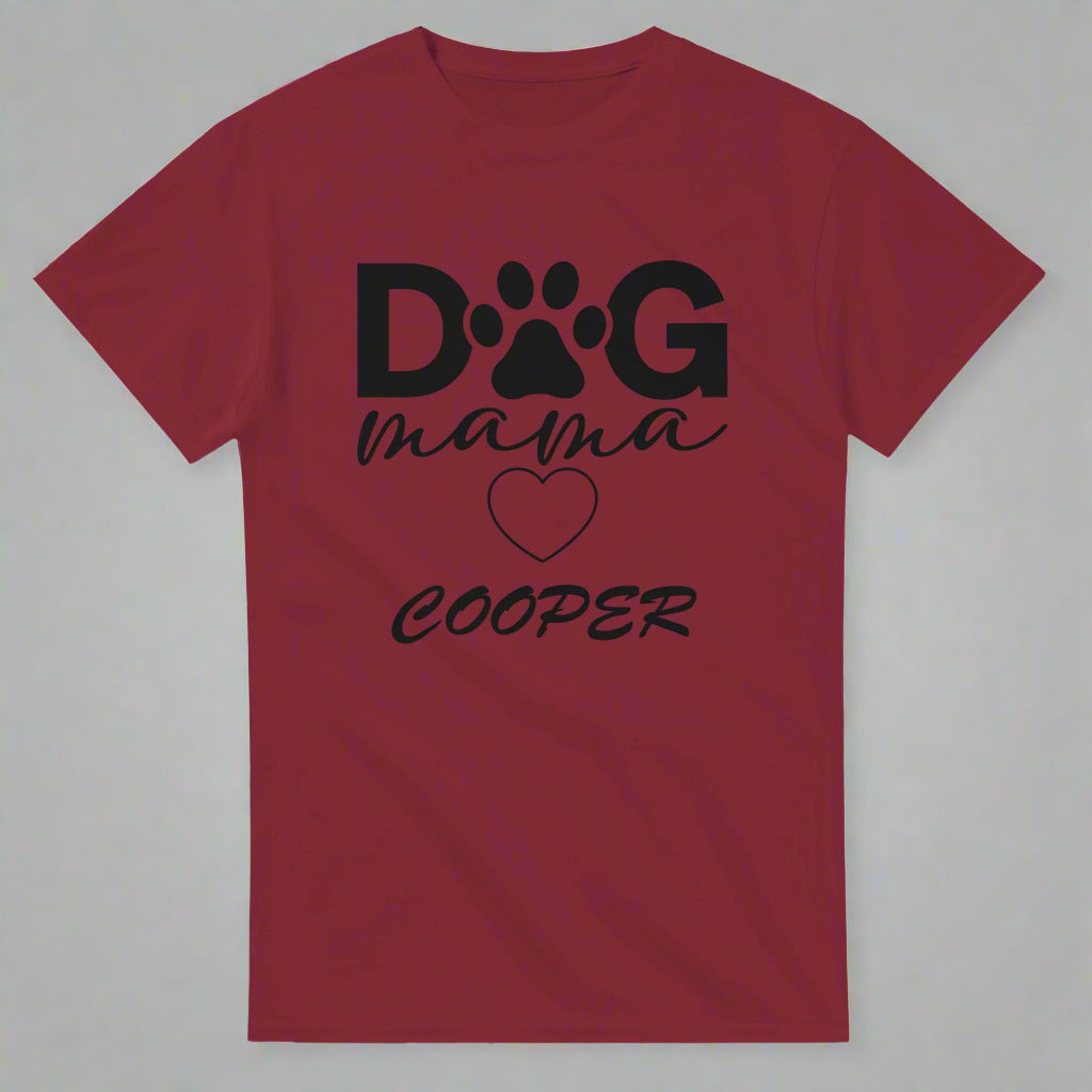Dog Mama T-shirt Add your Pet's Name | Customize