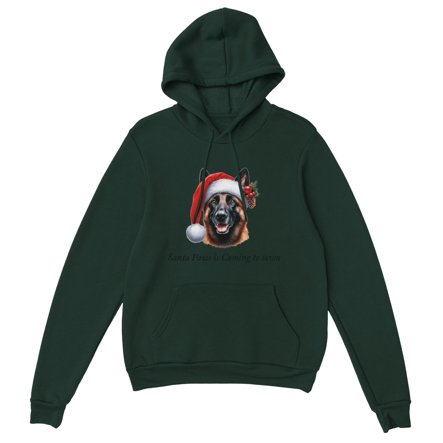 Santa Paws is Coming to Town Hoodie-(Customize)