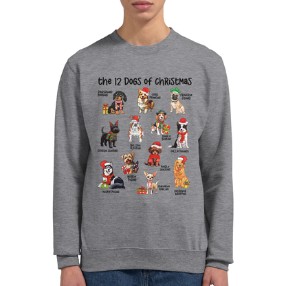 12 Dogs of Christmas Crewneck Sweatshirt