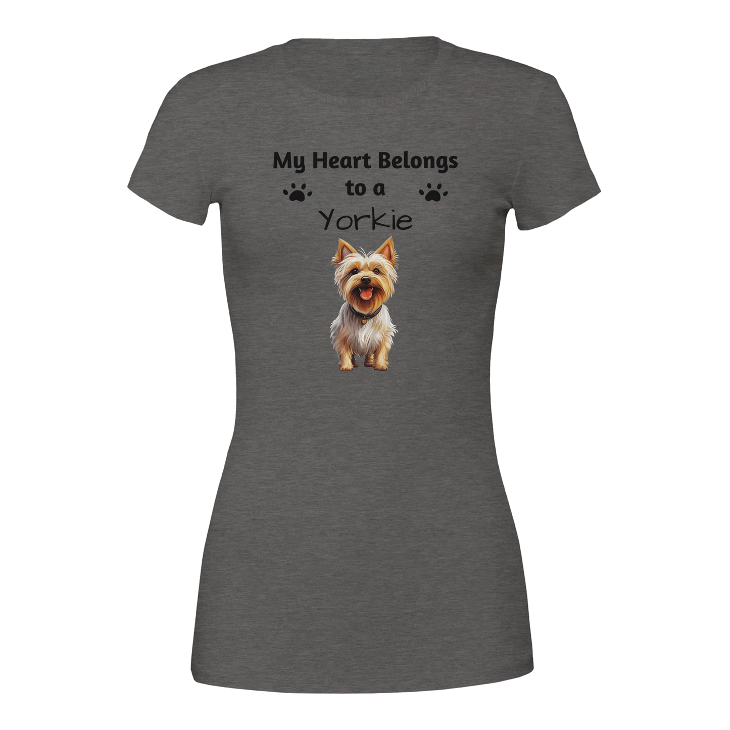 My Heart Belongs to a [Dog Breed] Crewneck T-shirt | Customize