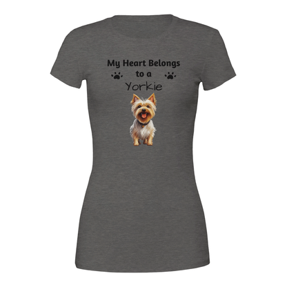 My Heart Belongs to a [Dog Breed] Crewneck T-shirt | Customize