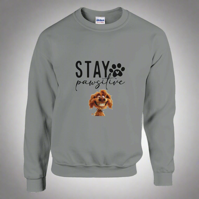 Stay Pawsitive Crewneck Sweatshirt