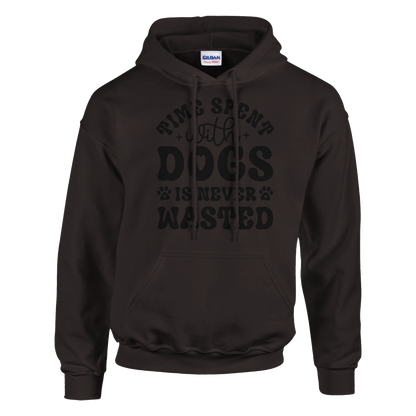 Time spent with dogs is never wasted Pullover Hoodie
