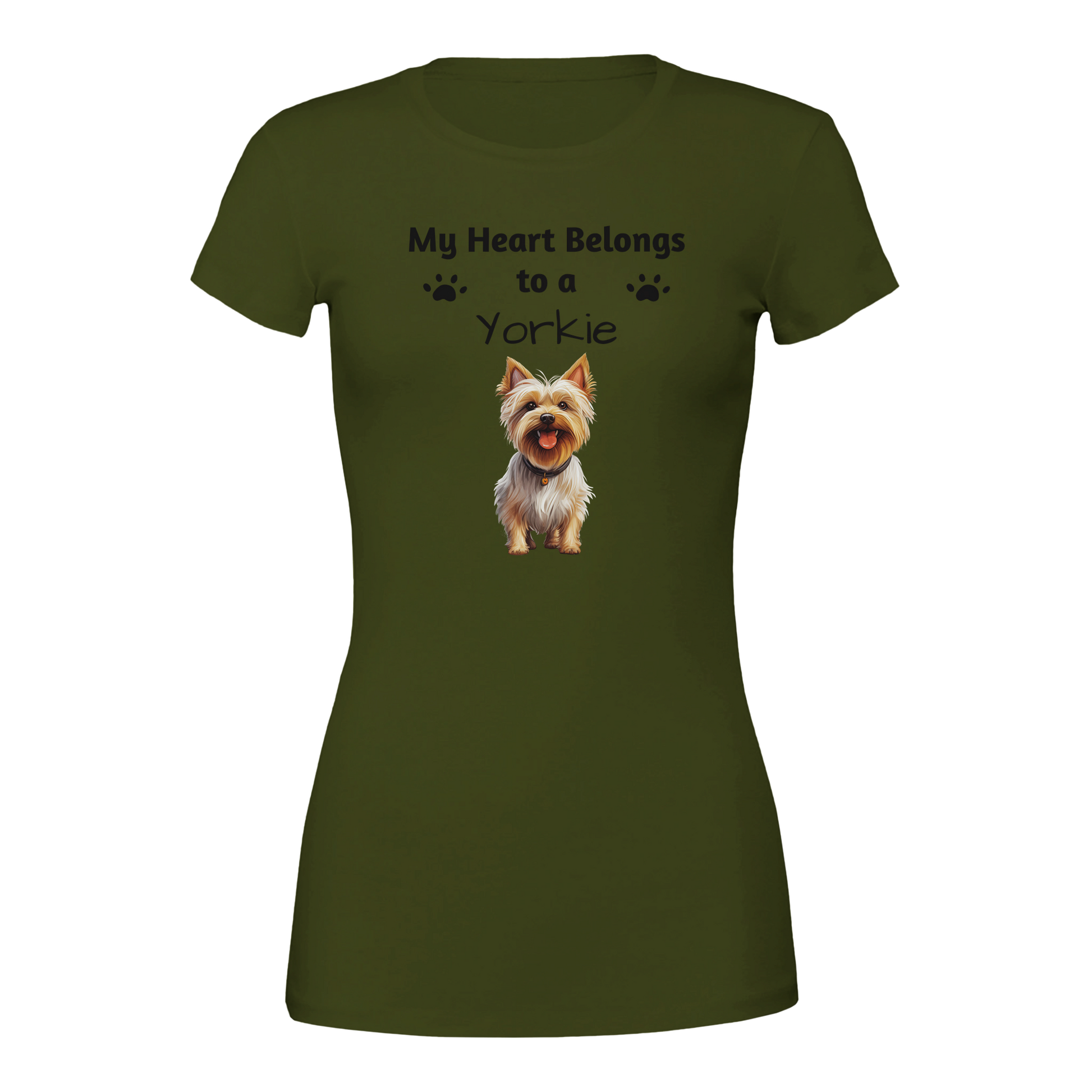 My Heart Belongs to a [Dog Breed] Crewneck T-shirt | Customize