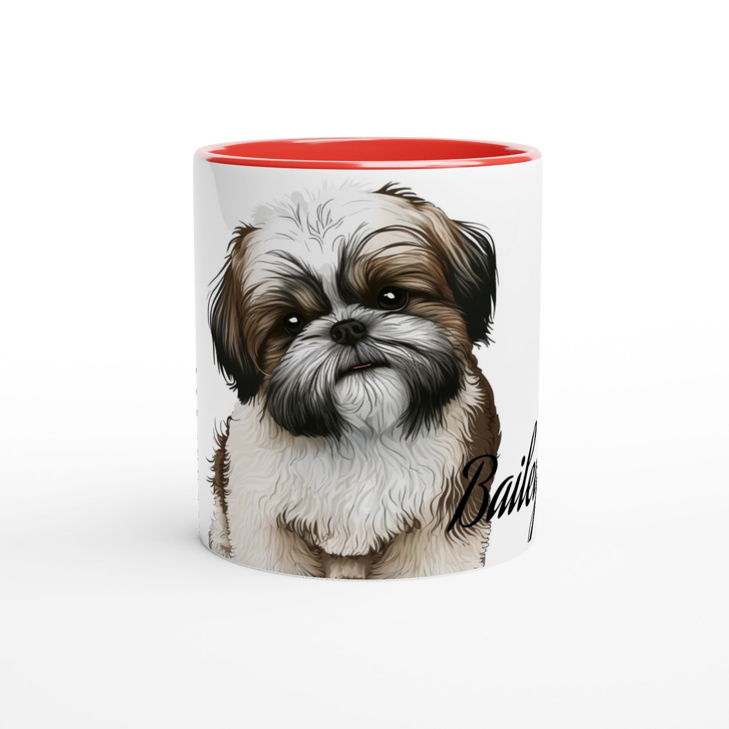 Your Pet's name and Pet Breed- (Customize)-11 oz Mug -Color Inside