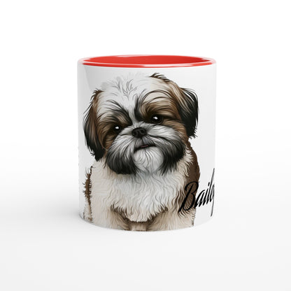 Your Pet's name and Pet Breed- (Customize)-11 oz Mug -Color Inside