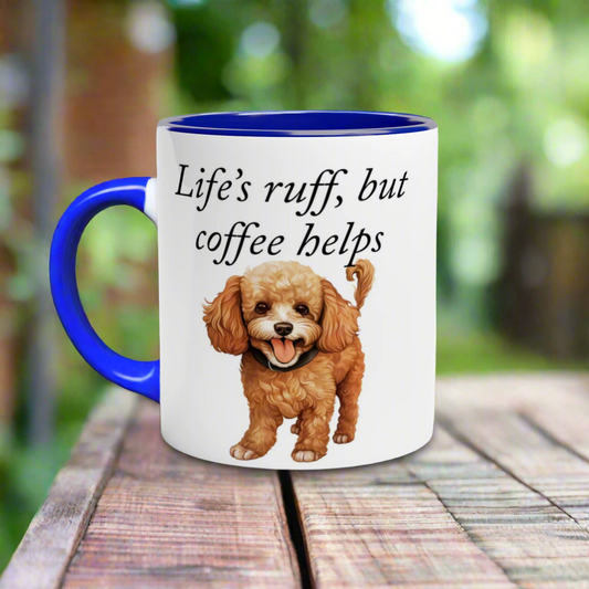 CUSTOM-11oz Ceramic Mug Ceramic Blue
