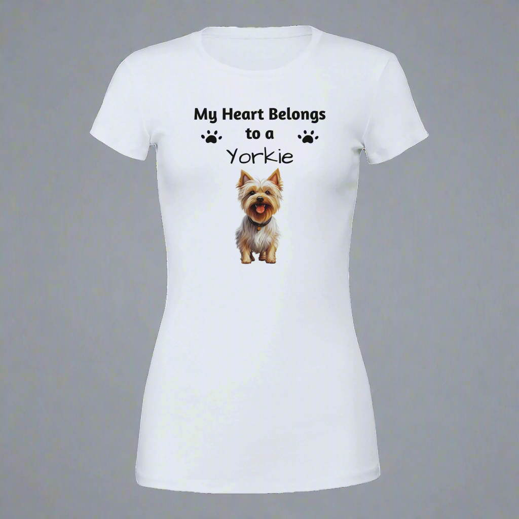 My Heart Belongs to a [Dog Breed] Crewneck T-shirt | Customize