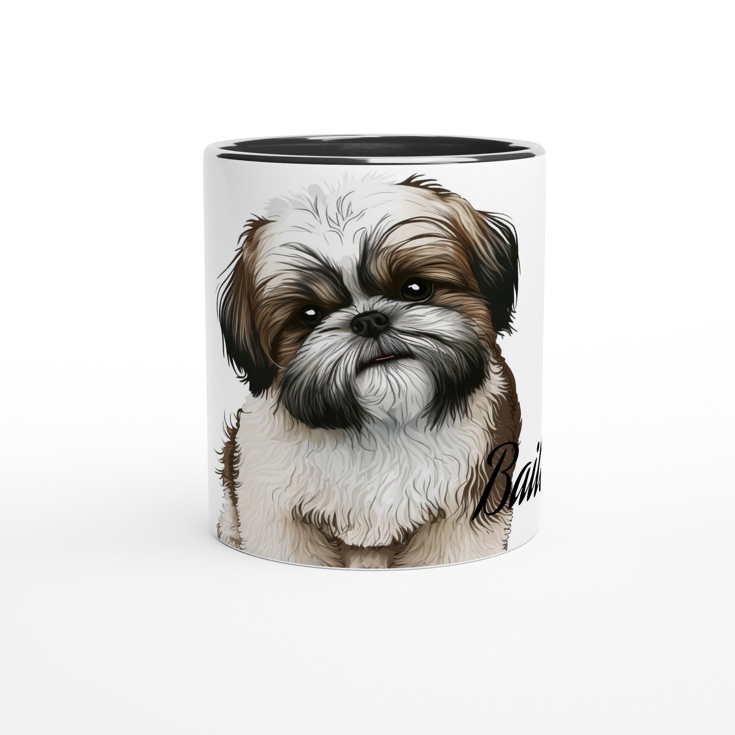 Your Pet's name and Pet Breed- (Customize)-11 oz Mug -Color Inside