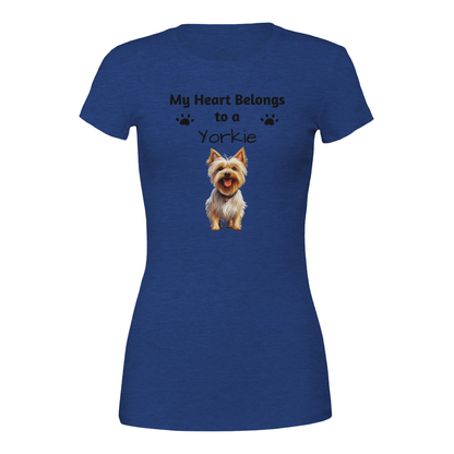 My Heart Belongs to a [Dog Breed] Crewneck T-shirt | Customize