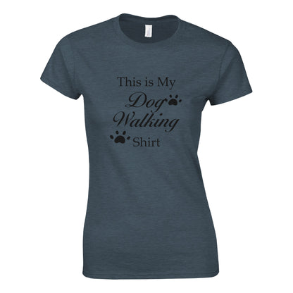 This is my Dog Walking Shirt- Crewneck T-shirt