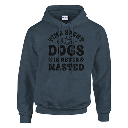 Time spent with dogs is never wasted Pullover Hoodie