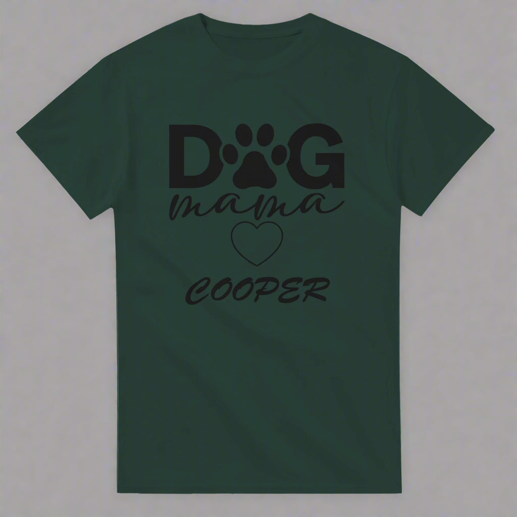 Dog Mama T-shirt Add your Pet's Name | Customize