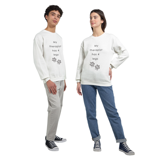 My Therapist has four legs Crewneck Sweatshirt | Customize