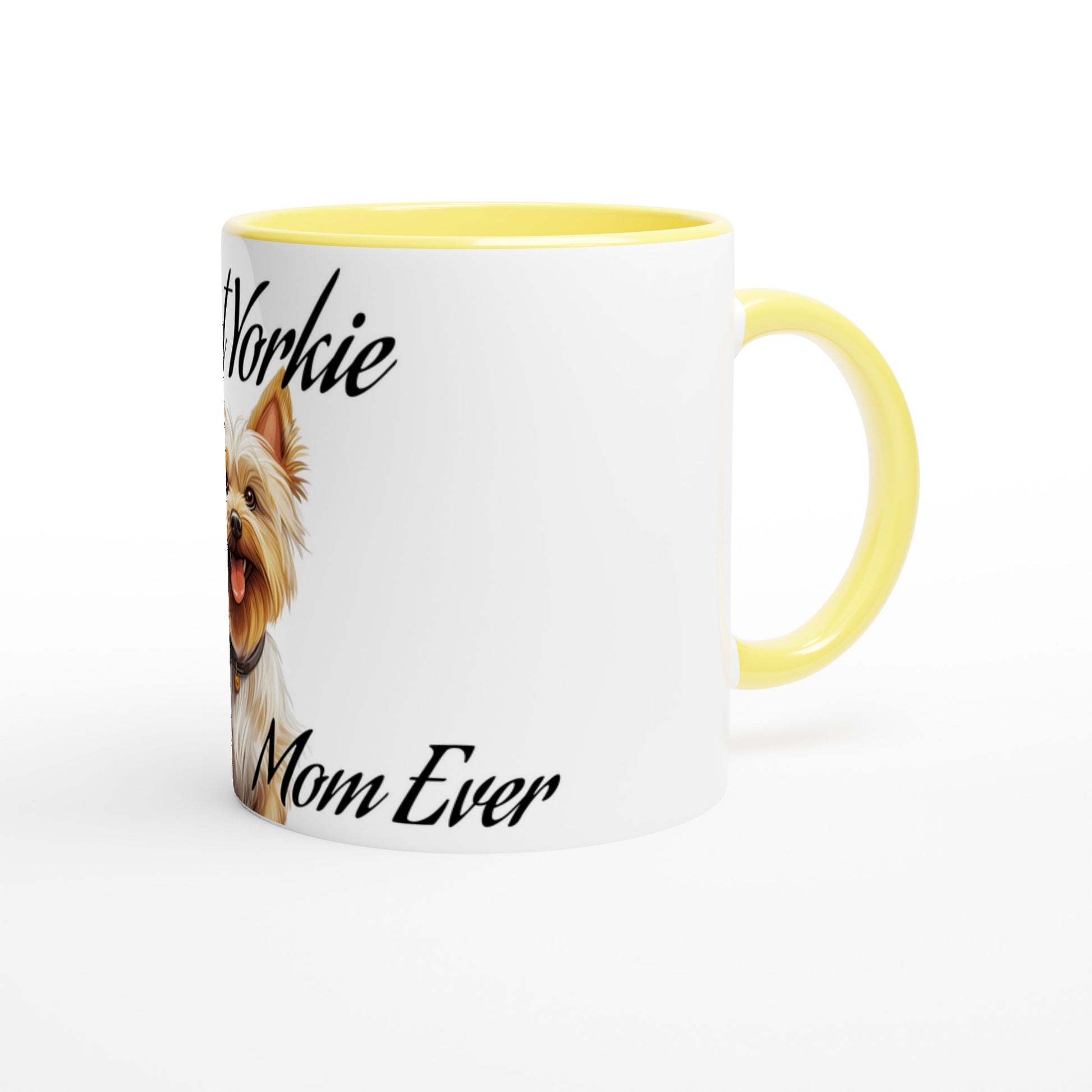 Best (dog breed) Mom Ever- (Customize)-11 oz Mug- Colored Rim