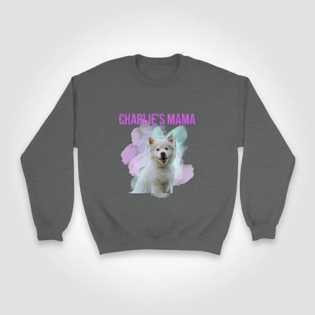 Personalized Dog Mom Watercolor Sweater