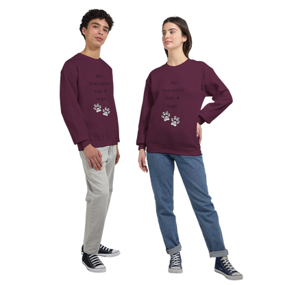 My Therapist has four legs Crewneck Sweatshirt | Customize