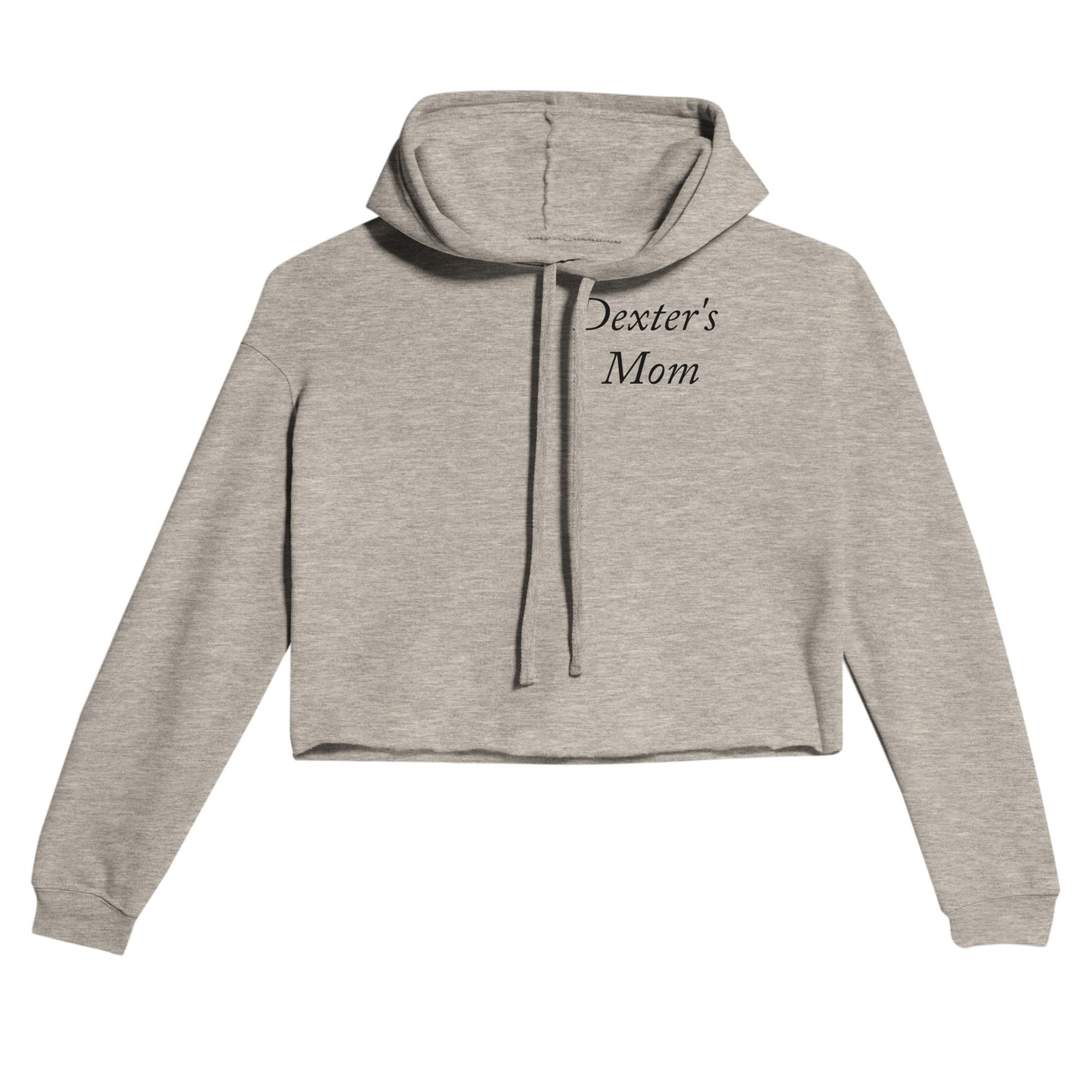 Dog Mom - Women's Cropped Hoodie- Customize
