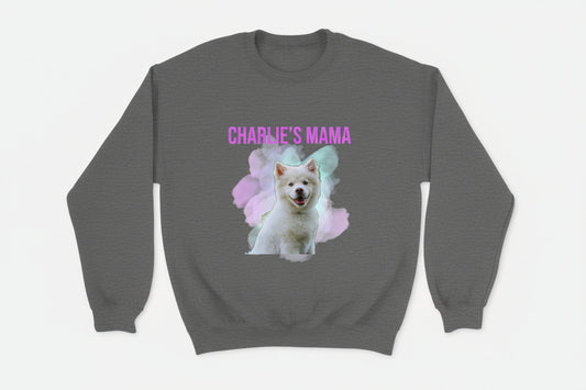 Personalized Dog Mom Watercolor Sweater