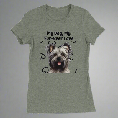 My Dog, Fur-Ever Love Crewneck T-shirt | Customize secondary