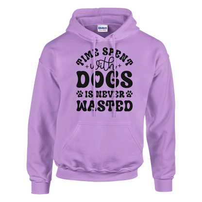Time spent with dogs is never wasted Pullover Hoodie