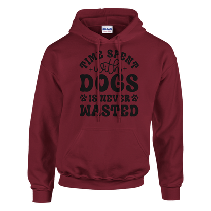 Time spent with dogs is never wasted Pullover Hoodie
