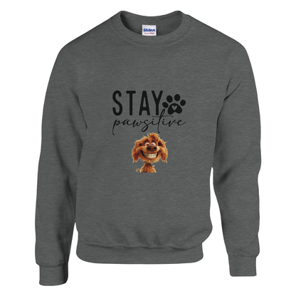 Stay Pawsitive Crewneck Sweatshirt
