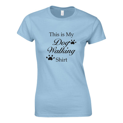 This is my Dog Walking Shirt- Crewneck T-shirt