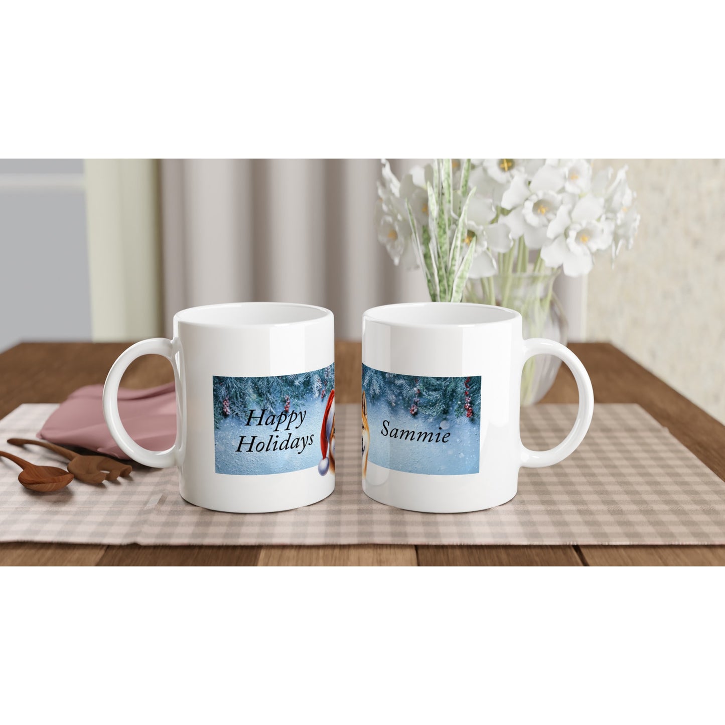 Happy Holidays Coffee Mug (Customize)