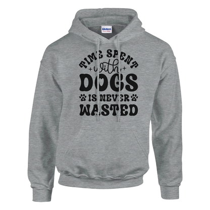 Time spent with dogs is never wasted Pullover Hoodie