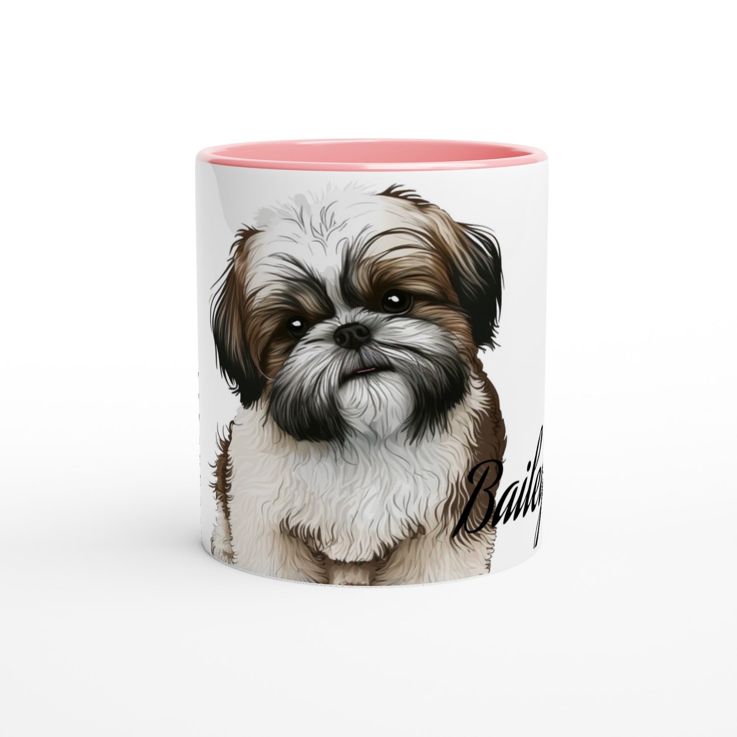 Your Pet's name and Pet Breed- (Customize)-11 oz Mug -Color Inside