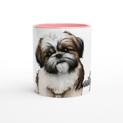 Your Pet's name and Pet Breed- (Customize)-11 oz Mug -Color Inside