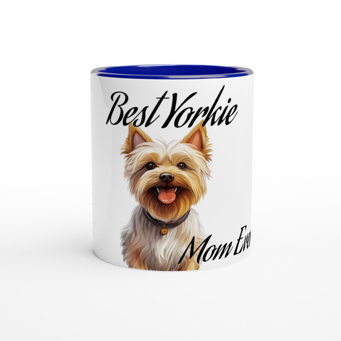 Best (dog breed) Mom Ever- (Customize)-11 oz Mug- Colored Rim