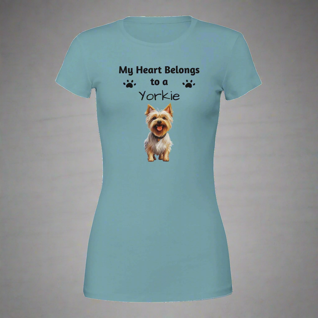 My Heart Belongs to a [Dog Breed] Crewneck T-shirt | Customize