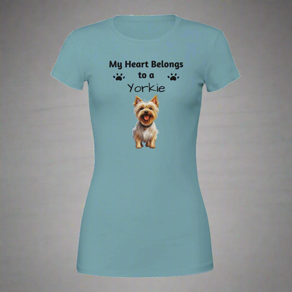 My Heart Belongs to a [Dog Breed] Crewneck T-shirt | Customize